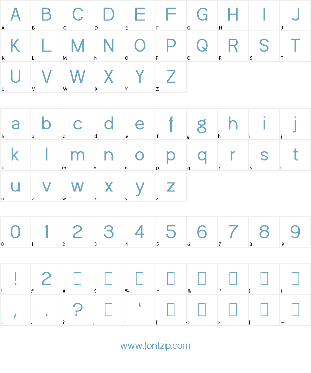 POE Sans (Demo) Font Character